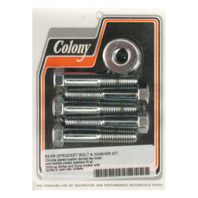 Colony sprocket bolt kit — 00-05 Softail; 00-05 Dyna (NU)