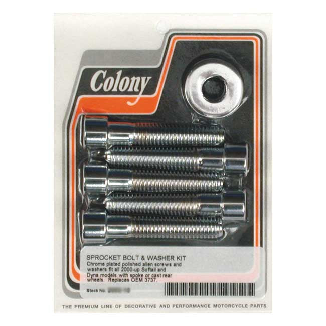 Colony sprocket bolt kit — 00-05 Softail; 00-05 Dyna (NU)