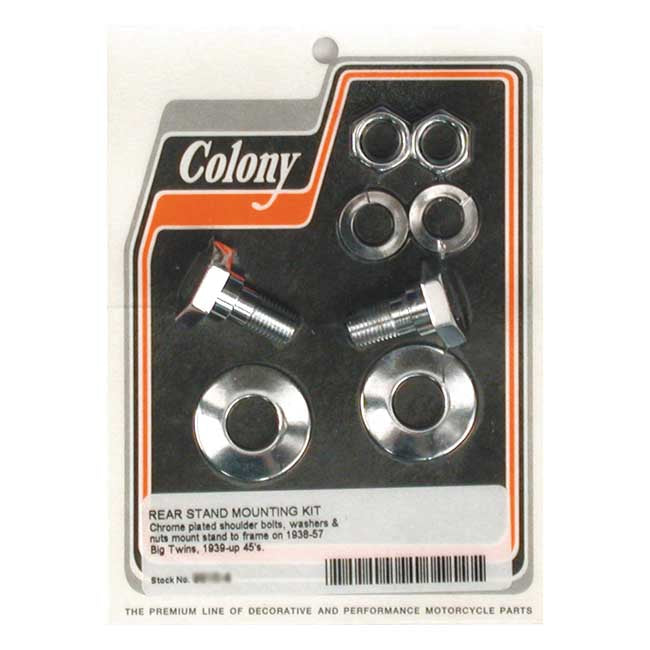 Colony, rear stand mount kit. Chrome