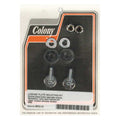 Colony license plate mount kit. Buttonhead. Chrome