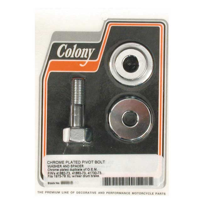 Colony brake anchor pivot bolt kit — 73-78 XL Sportster (NU)