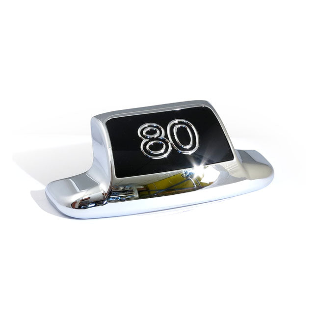 Rear fender tip ''80''. Chrome/black