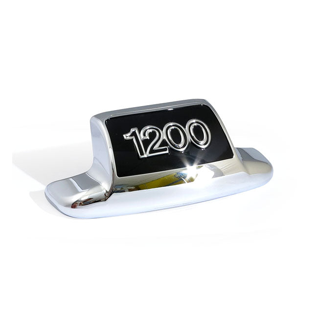 Rear fender tip ''1200''. Chrome/black