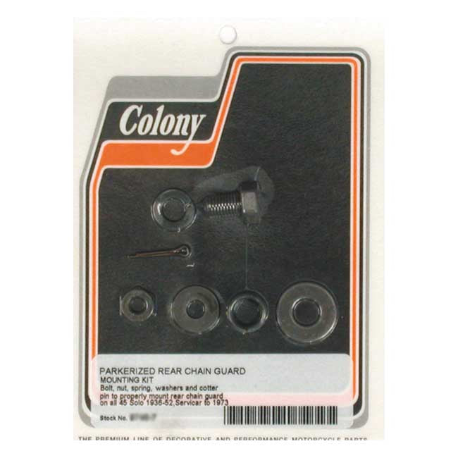 Colony 45ci rear chainguard mount kit — 36-52 45" SOLO & up to 1973 SERVI-CAR