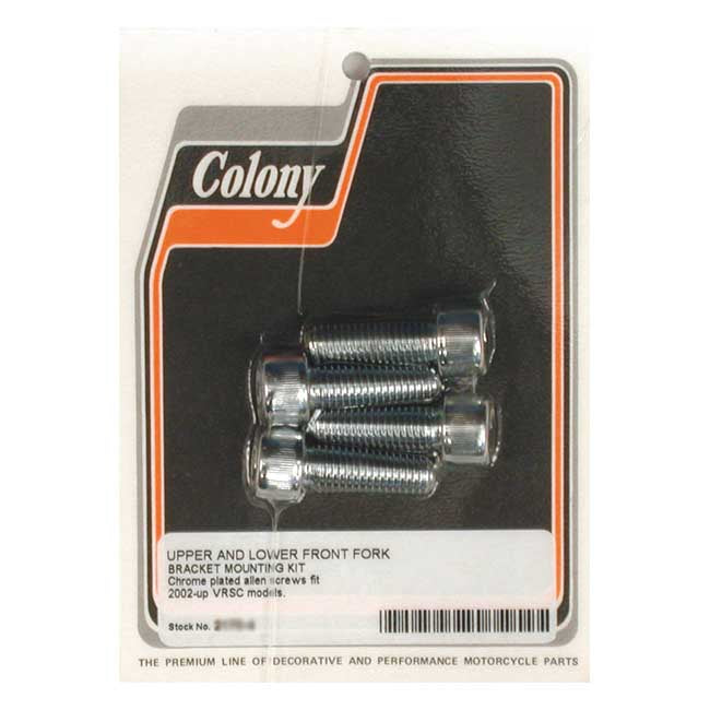 Colony, front fork bracket mount kit — 02-17 V-Rod (NU)