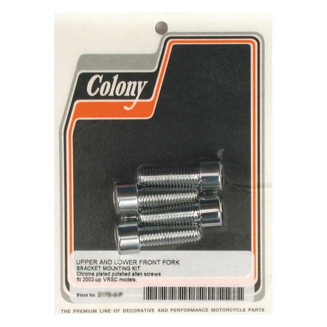 Colony, front fork bracket mount kit — 02-17 V-Rod (NU)