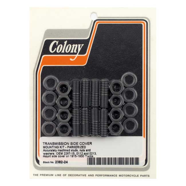 Colony transm side cover mount kit — 1915-1930 H-D