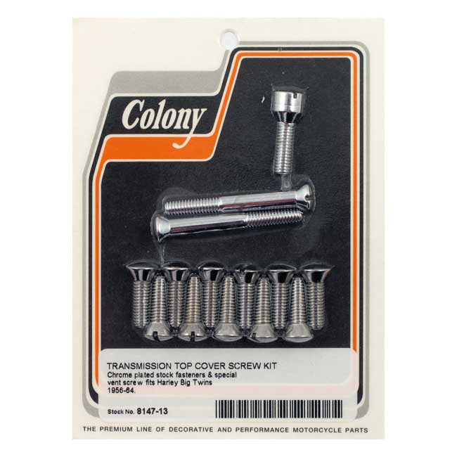 Colony transm top cover screw kit — 56-64 Big Twin (NU)