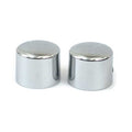 Front axle nut cap kit. Chrome — 88-06 FXSTS (Excl. 97-06 FLST models) (NU)