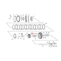 Spacer, clutch hub bearing race