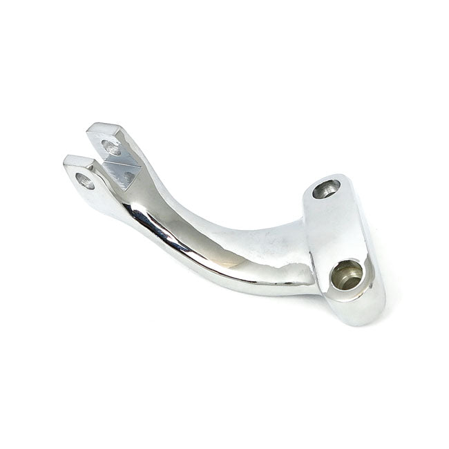 XL Sportster rider foot peg bracket, left. Chrome — 91-03 XL Sportster (NU)