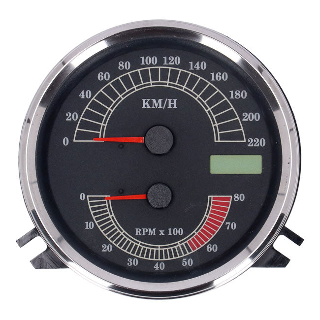 FL speedo/tachometer, ''00-03 face'', black. electronic drive
