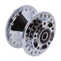 Front wheel hub, single disc. Chrome