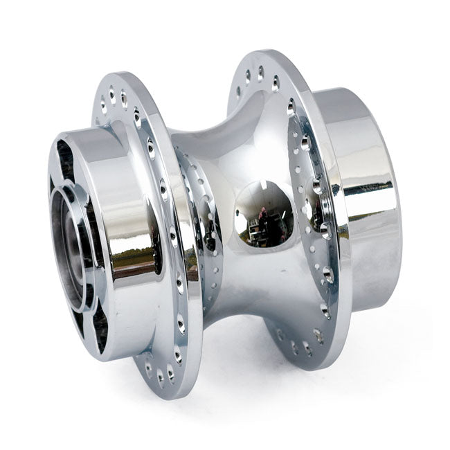 Front wheel hub, chrome — 10-20 XL Sportster non-ABS (Excl. 883N; 1200C/NS)