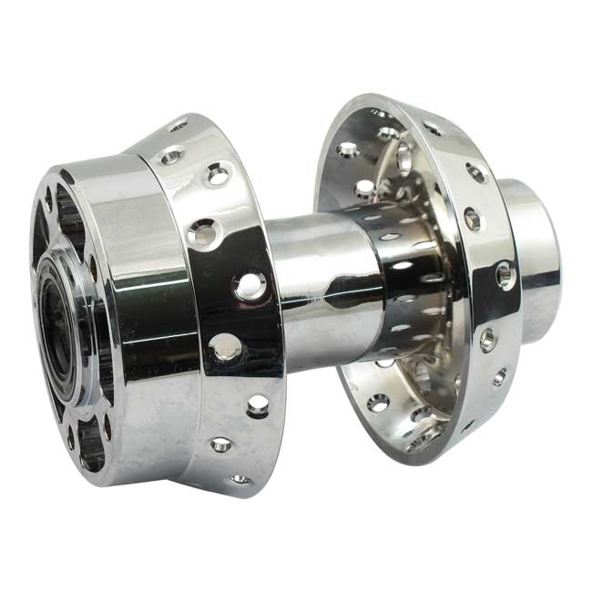 Front wheel hub, chrome — 96-99 Softail (NU)