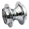 Front wheel hub, chrome — 06-07 Dyna