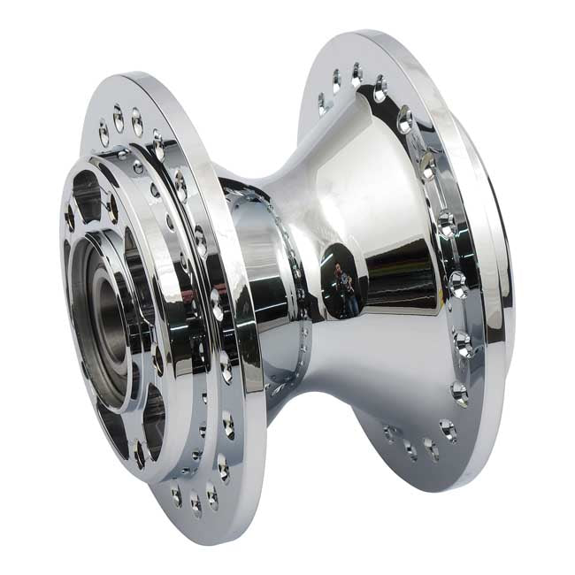 Front wheel hub, chrome — 08-20 XL Sportster (Excl. 11-20 XL883L; 883R; 1200X/T)