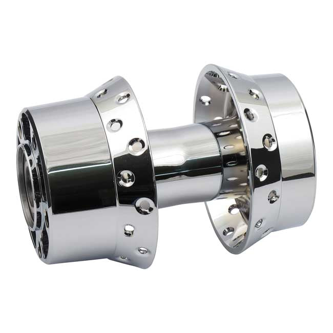Rear wheel hub, chrome — 08-13 FXST
