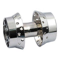 Rear wheel hub, chrome — 08-20 XL Sportster