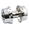 Rear wheel hub, chrome — 02-07 FLT/Touring; 05-07 XL Sportster