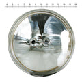 4-1/2" 30w 12v sealed beam unit. Clear lens