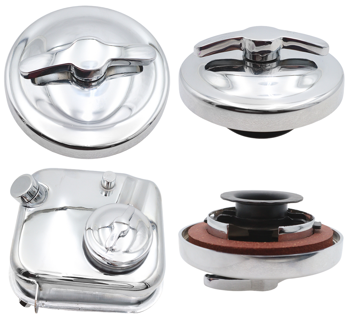 CHROME OIL TANK CAP ASSEMBLY