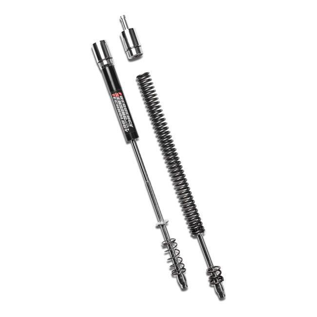 PS, FST fork monotube cartridge kit. +2" over stock — 14-16 FLT/Touring: 14-16 FLHR/C; 14-16 FLHTCU; 14-16 FLHTK; 14-16 FLHTKSE; 14-16 FLHX; 14-16; FLHXS; 15-16 FLHXSE; 15-16 FLTRU; 15-16 FLTRUSE; 15-16 FLTRX; 15-16 FLTRXS