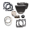 S&S, M8 136" big bore cylinder & piston kit. Clear fins