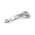 XL Sportster rider foot peg bracket, left. Chrome — 04-22 XL883L/R/N; 04-22 XL1200L/N/C/CP/CA. (All models with mid controls) (NU)