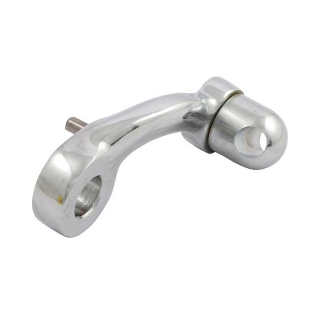 XL Sportster rider foot peg bracket, left. Chrome — 77-85 XL Sportster (NU)
