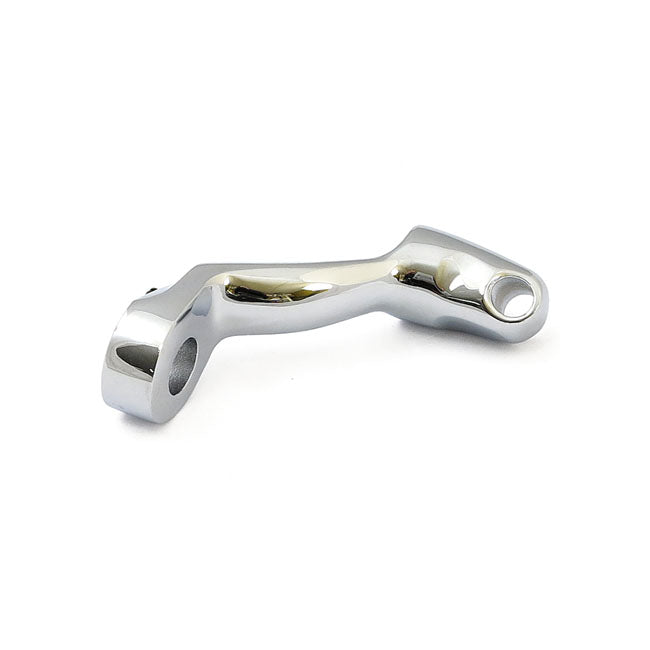 XL Sportster rider foot peg bracket, left. Chrome — 86-90 XL Sportster (NU)