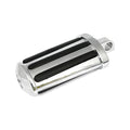 Rail kick pedal. flat style. with rubber inlays. Chrome