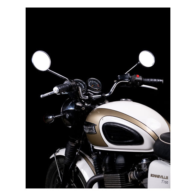 Trip Machine, leather handlebar grip wraps. Black