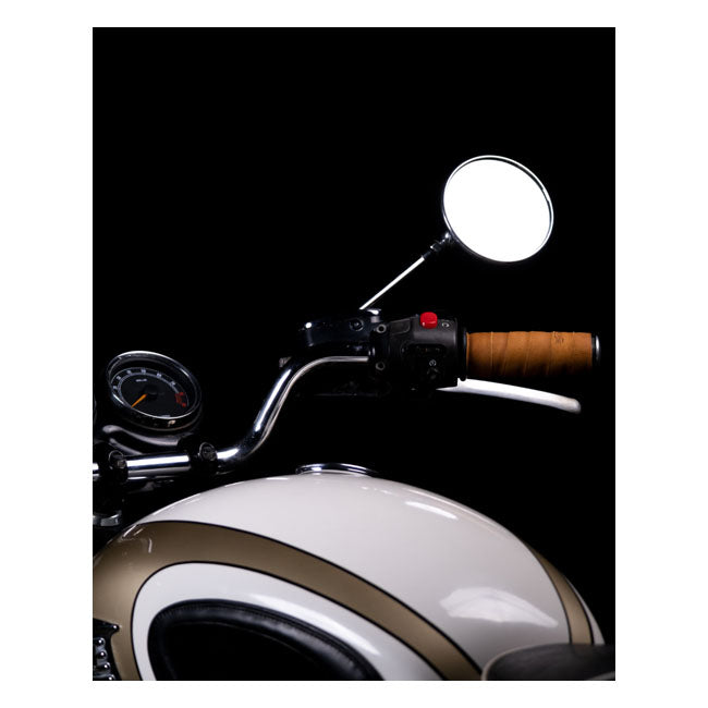 Trip Machine, leather handlebar grip wraps. Tan