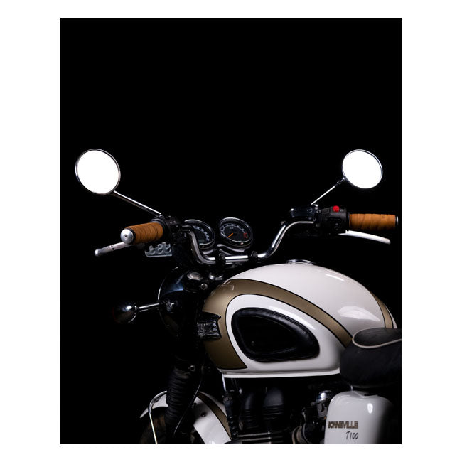 Trip Machine, leather handlebar grip wraps. Tan