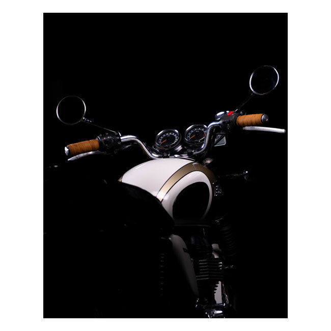 Trip Machine, leather handlebar grip wraps. Tan
