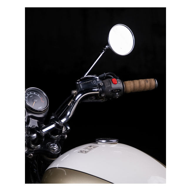 Trip Machine, leather handlebar grip wraps. Tobacco brown