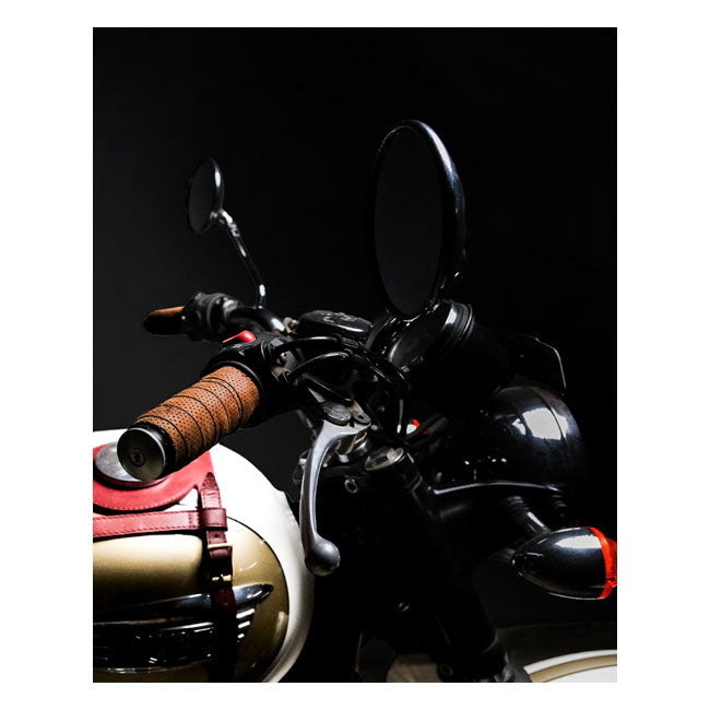 Trip Machine, handlebar grip wraps. Tobacco perforated