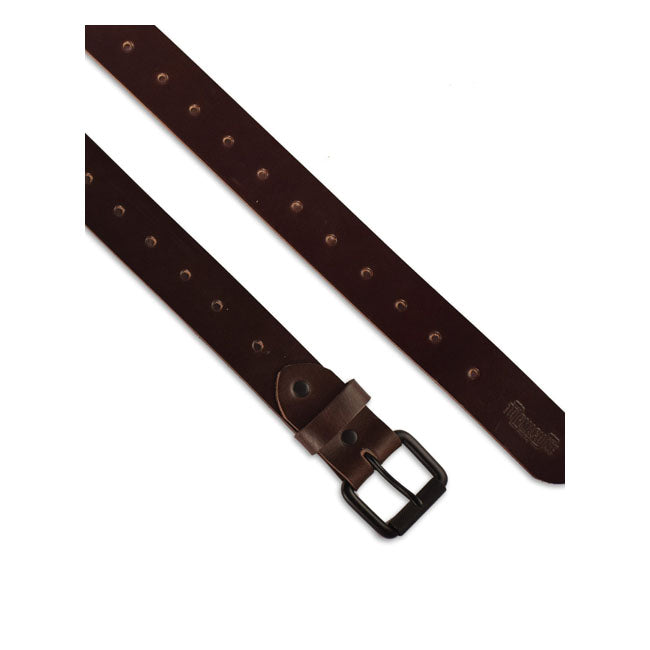 Trip Machine Belt Single pin tobacco brown — Medium (32 - 34)