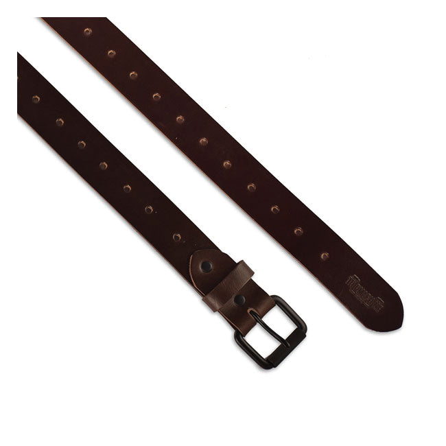 Trip Machine Belt Single pin tobacco brown — Large (36 - 38)