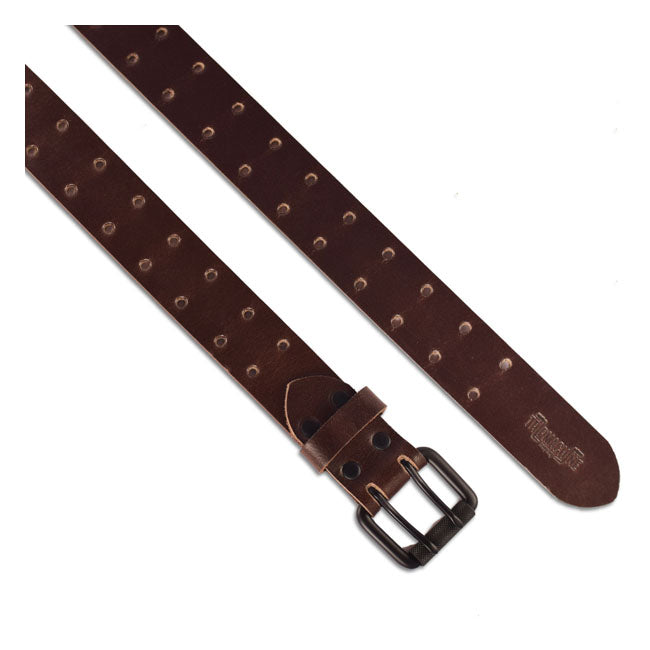 Trip Machine Belt Double pin tobacco brown — Medium (32 - 34)