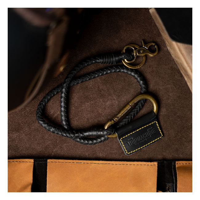 Trip Machine Braided key chain black