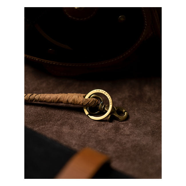 Trip Machine Braided key chain tobacco