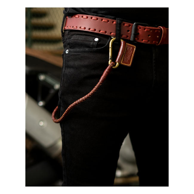 Trip Machine Braided key chain cherry red
