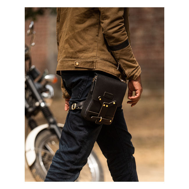 Trip Machine, Thigh bag / leg bag. Black