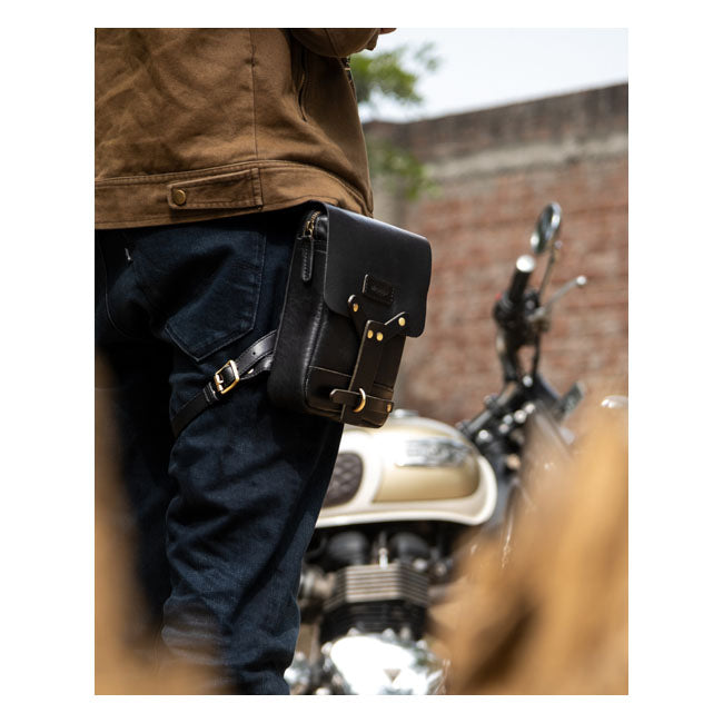 Trip Machine, Thigh bag / leg bag. Black