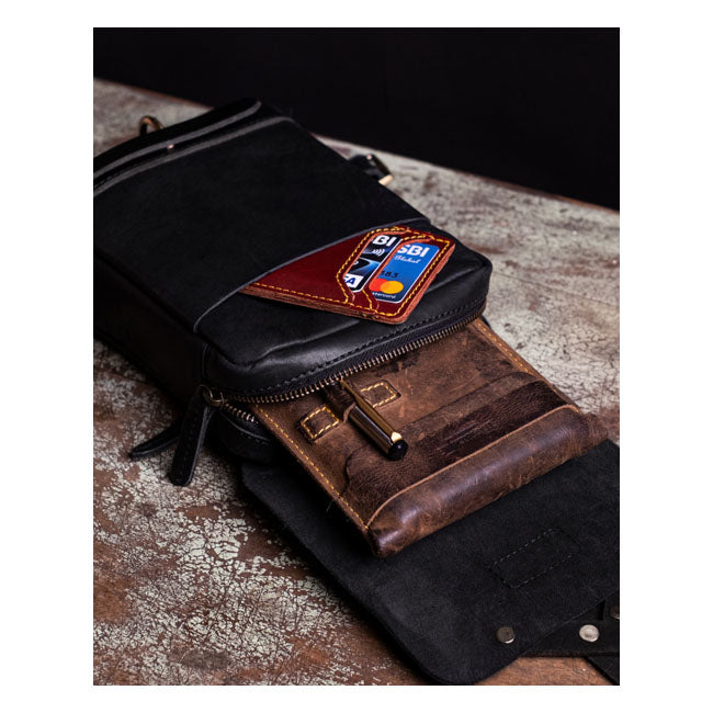 Trip Machine, Thigh bag / leg bag. Black