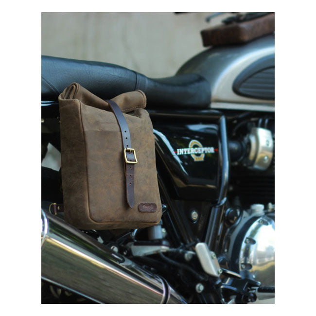 Trip Machine, Mini backpack/saddlebag 3.3 liter. Tobacco