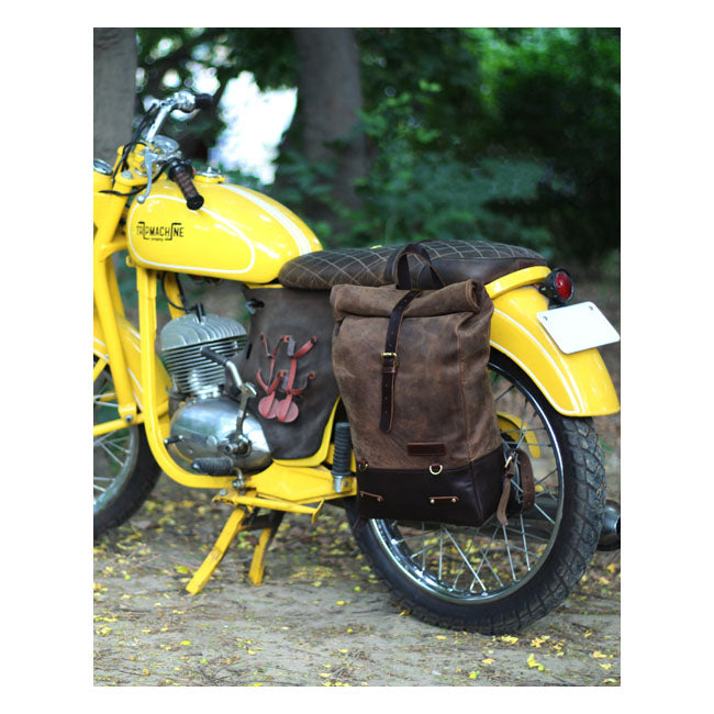Trip Machine Backpack/Saddlebag tobacco brown