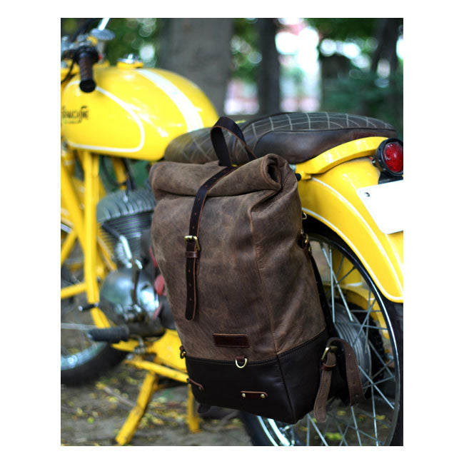 Trip Machine Backpack/Saddlebag tobacco brown